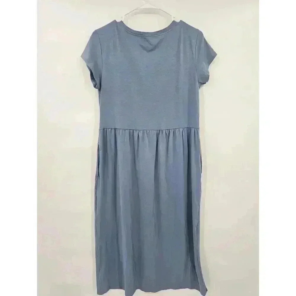 Patagonia Women's XS Light Plume Grey Kamla T-Shirt Dress - Picture 2 of 9